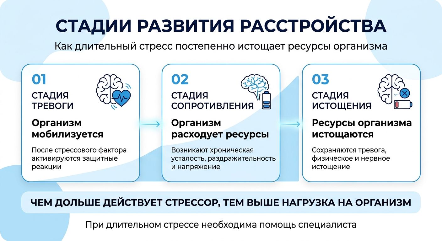 Лечение стресса в Томске инфографика